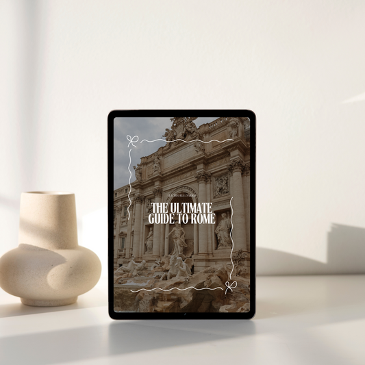 Rome travel guide eBook with curated hotels, top restaurants, skip-the-line tours, cooking classes, and insider tips for visiting the Eternal City